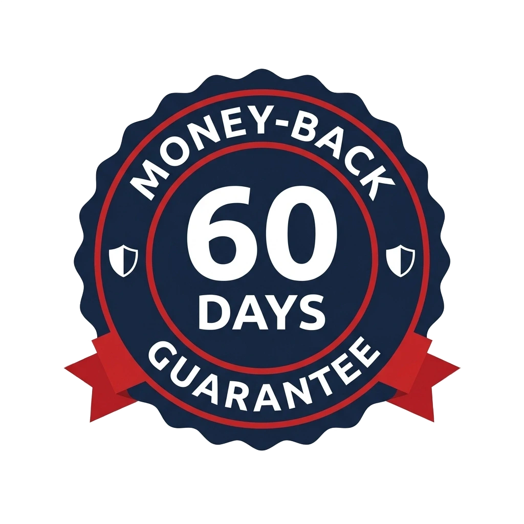 60-Day Money-Back Guarantee seal