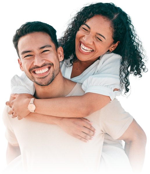 Happy confident couple